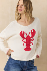 Lobster Sweater with Whipstitch | Vintage Havana