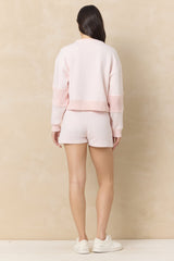 Vintage Fleece Crew with Rib | Vintage Havana Pink Hibiscus
