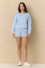 Vintage Fleece Crew with Rib | Vintage Havana Pink Hibiscus