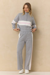 Vintage Fleece Colorblock Quarter Zip | Vintage Havana