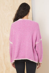 Tie Front Cardigan | Vintage Havana Pink