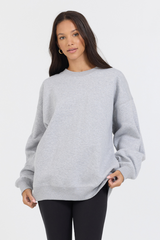 Heather Grey Proweave Crewneck Sweatshirt | Vintage Havana Heather Grey