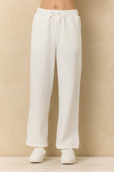 Comfort Cord Wide Leg Pants | Vintage Havana White