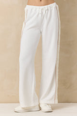 French Terry Pant with Square Crochet Insert | Vintage Havana