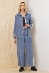 Washed Denim Tencel 2-Piece Set | Vintage Havana