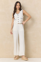 Knit Pants with Whipstitch | Vintage Havana