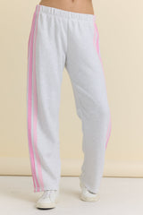 Wide Leg Pant with Twill Tape Stripe | Vintage Havana