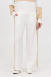 Color Block Cloud Fleece Wide Leg Pant | Vintage Havana Multi