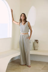Striped French Terry Cloth Top | Vintage Havana