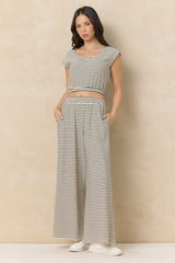 Striped French Terry Cloth Top | Vintage Havana