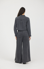 Tencel Button Down | Vintage Havana Charcoal