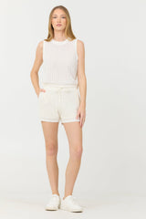 White Open Crochet Shorts | Vintage Havana White