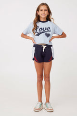 Navy Ringer Tape Shorts | Vintage Havana Navy