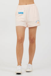 Peach Parfait W/ Multi Puff "Sunchaser" Surf Wash Shorts | Vintage Havana Peach Parfait