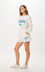 White St. Barth Jet Setter Surf Wash Shorts | Vintage Havana White