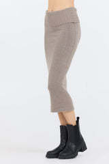 Stone Grey Knit Midi Skirt | Vintage Havana Grey