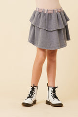 Plaid Waistband Layered Skirt | Vintage Havana TITAN