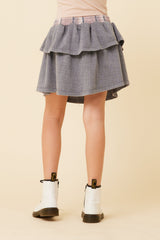 Plaid Waistband Layered Skirt | Vintage Havana TITAN