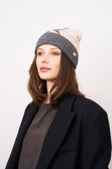 STAR PATTERN BEANIE | Vintage Havana Charcoal