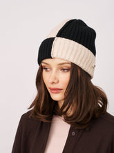 SEAM PATTERN BEANIE - BLACK | Vintage Havana Black