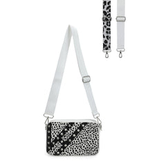 JOYCE BAG - WHITE CHEETAH | Vintage Havana WHITE CHEETAH