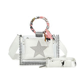 MINI MOLLY - SCARF WHITE PEARL | Vintage Havana SCARF WHITE PEARL