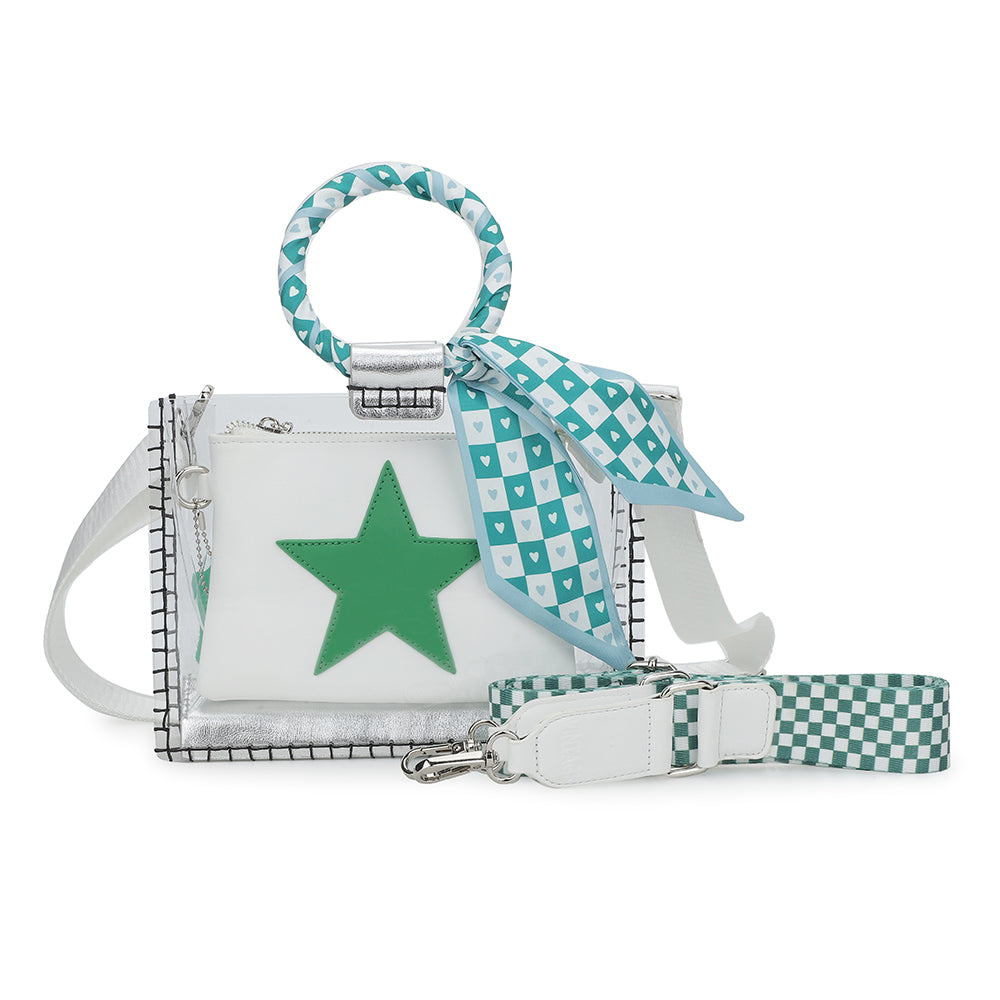 MINI MOLLY - SCARF WHITE GREEN | Vintage Havana SCARF WHITE GREEN