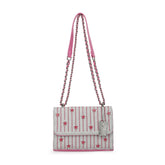 OLIVIA BAG-WHITE PINK | Vintage Havana WHITE PINK