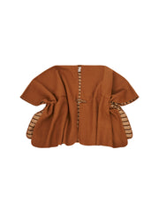 WHIPSTITCH RUANA - TAN/IVORY | Vintage Havana Tan/Ivory