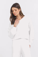Egg Shell Cloud V Neck | Vintage Havana Egg Shell