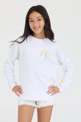 Kids Happiness Oversize Crewneck | Vintage Havana
