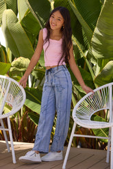 Kids Tencil Star Pants | Vintage Havana Blue