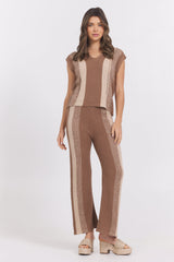 Striped Sweater Tank | Vintage Havana Mocha Latte Stripe