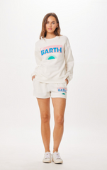 White St. Barth Jet Setter Surf Wash Crewneck | Vintage Havana White
