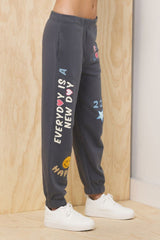 Printed Surf Wash Jogger w/ Patches | Vintage Havana Charcoal w/ Multi