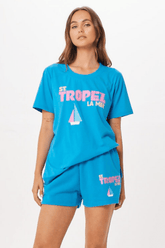 Bright Blue St. Tropez Jet Setter T-Shirt | Vintage Havana Bright Blue
