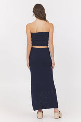 Navy Crochet Tube Top | Vintage Havana Navy