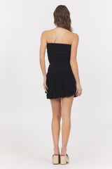Black Knitted Tube Top | Vintage Havana Black