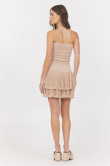 Honey Beige Knitted Tube Top | Vintage Havana Honey Beige