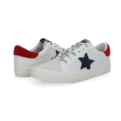 GRANDE - WHITE NAVY RED | Vintage Havana WHITE NAVY RED