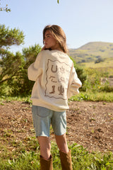 Ultra Fleece Crew with Embroidery | Vintage Havana Coconut Lucky