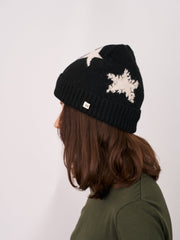 STAR POMPOM BEANIE | Vintage Havana Black
