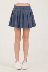 Kids French Terry Skort | Vintage Havana Navy