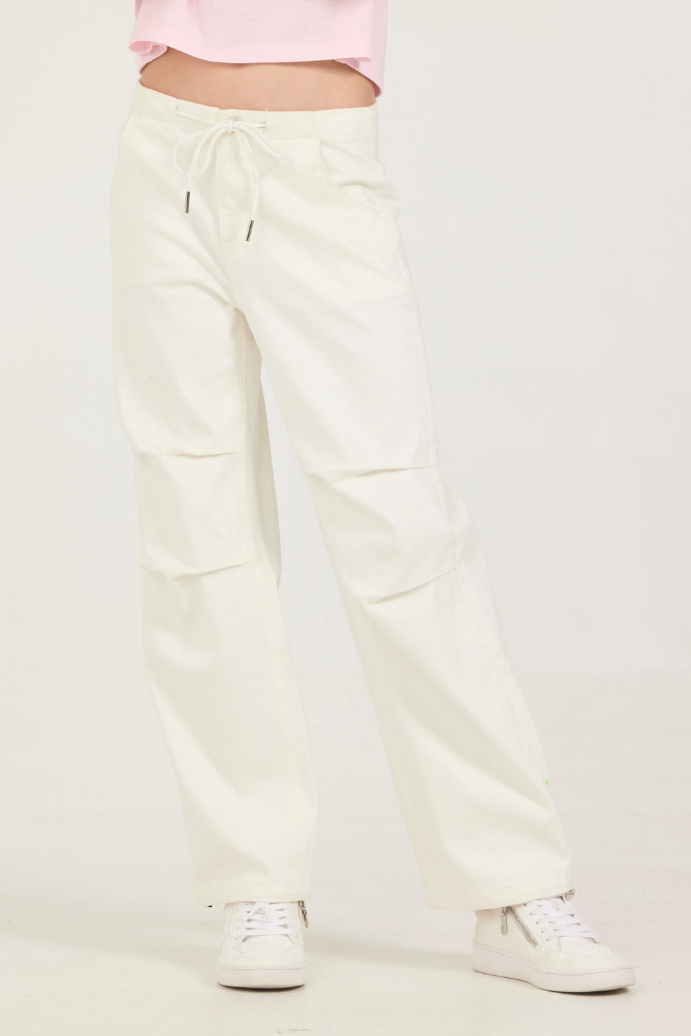 Kids Drawstring Jeans | Vintage Havana White