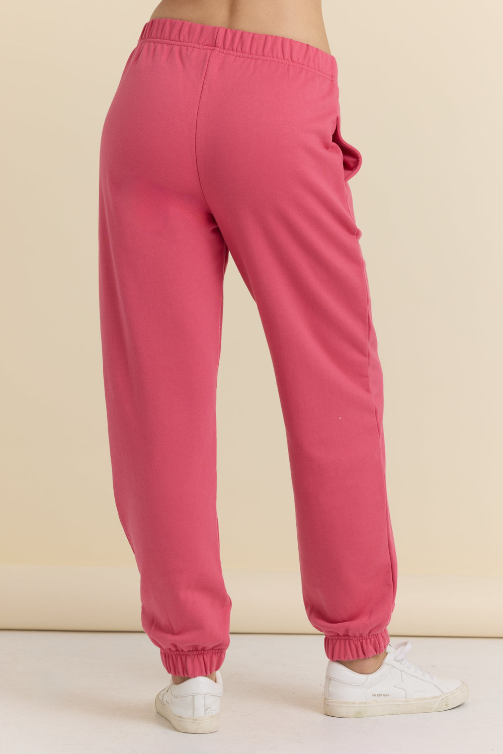 Heart Embroidered French Terry Joggers | Vintage Havana