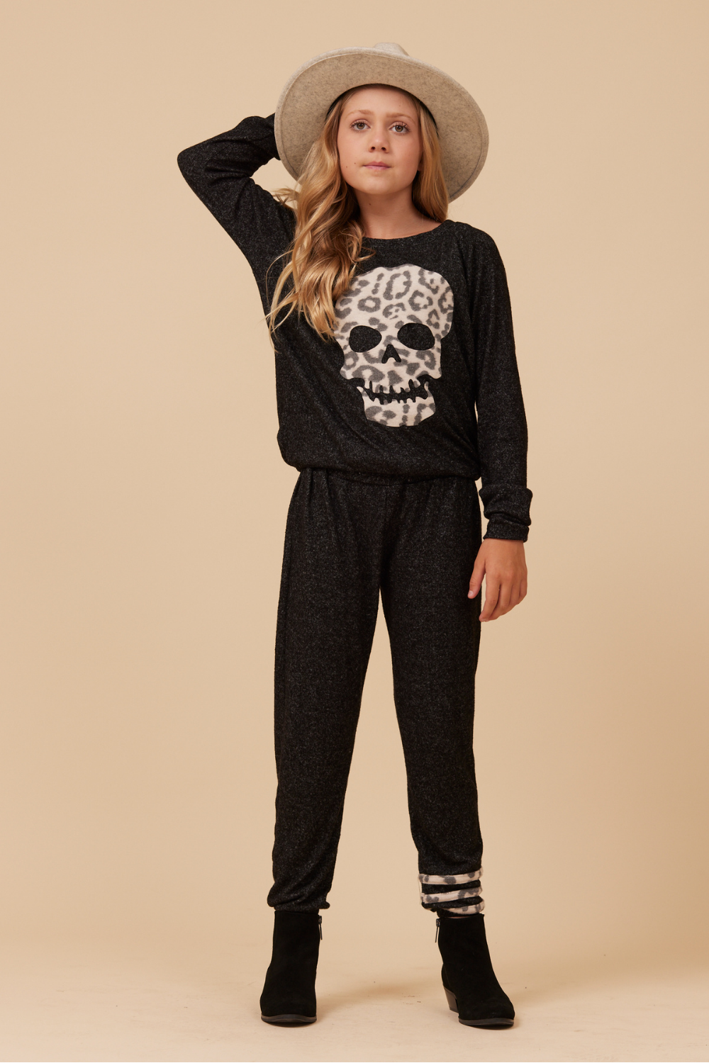 LEOPARD STRIPE HACCI JOGGER | Vintage Havana