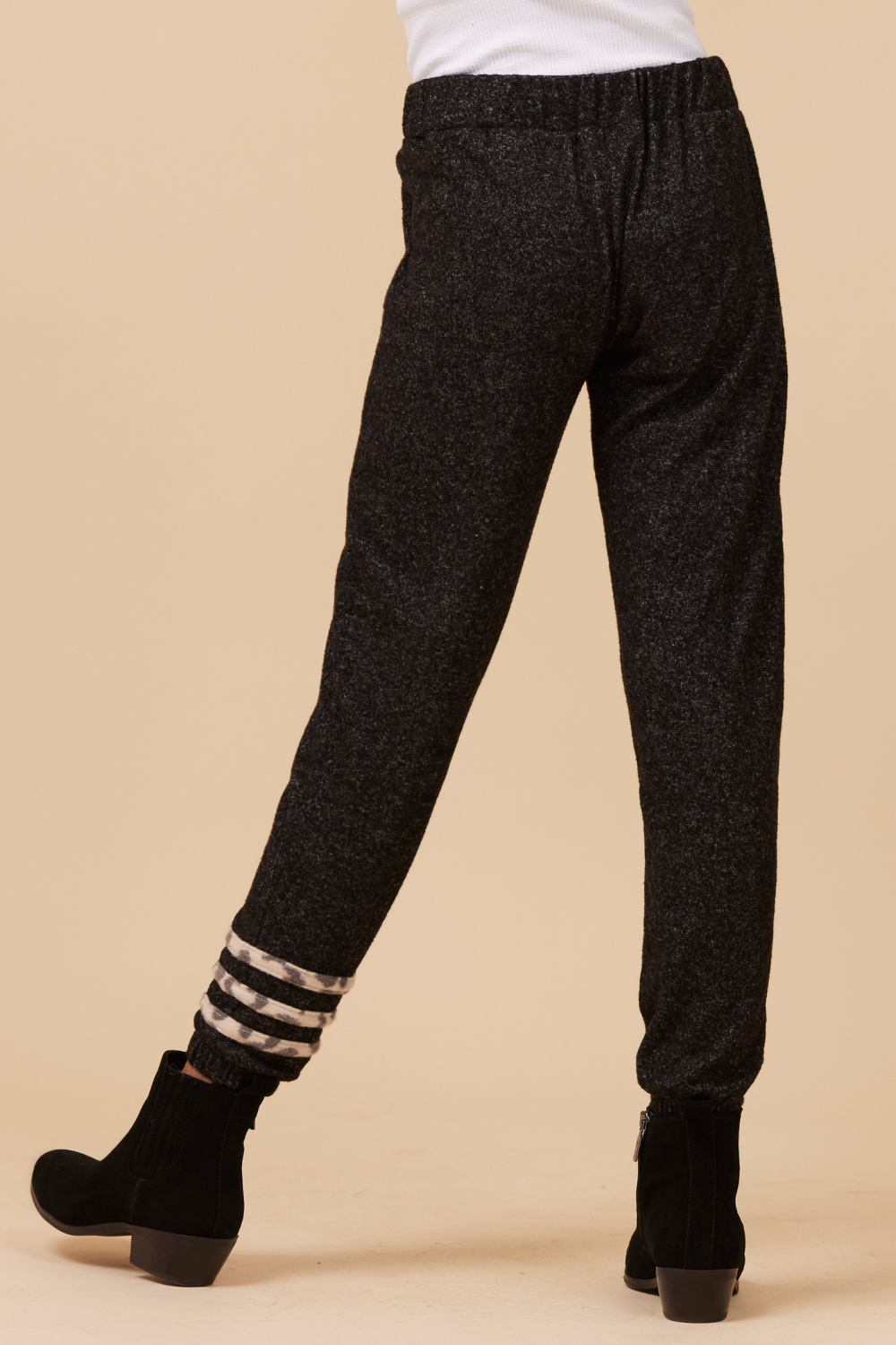 LEOPARD STRIPE HACCI JOGGER | Vintage Havana