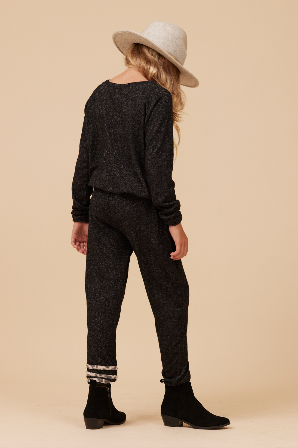 LEOPARD STRIPE HACCI JOGGER | Vintage Havana