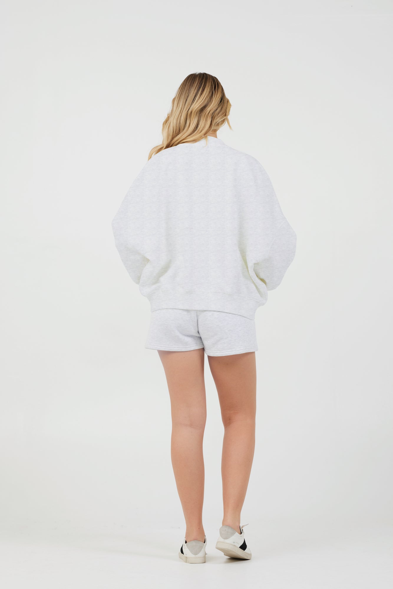 Grey Icicle Essential Fleece Zip Up Bomber | Vintage Havana Grey Icicle