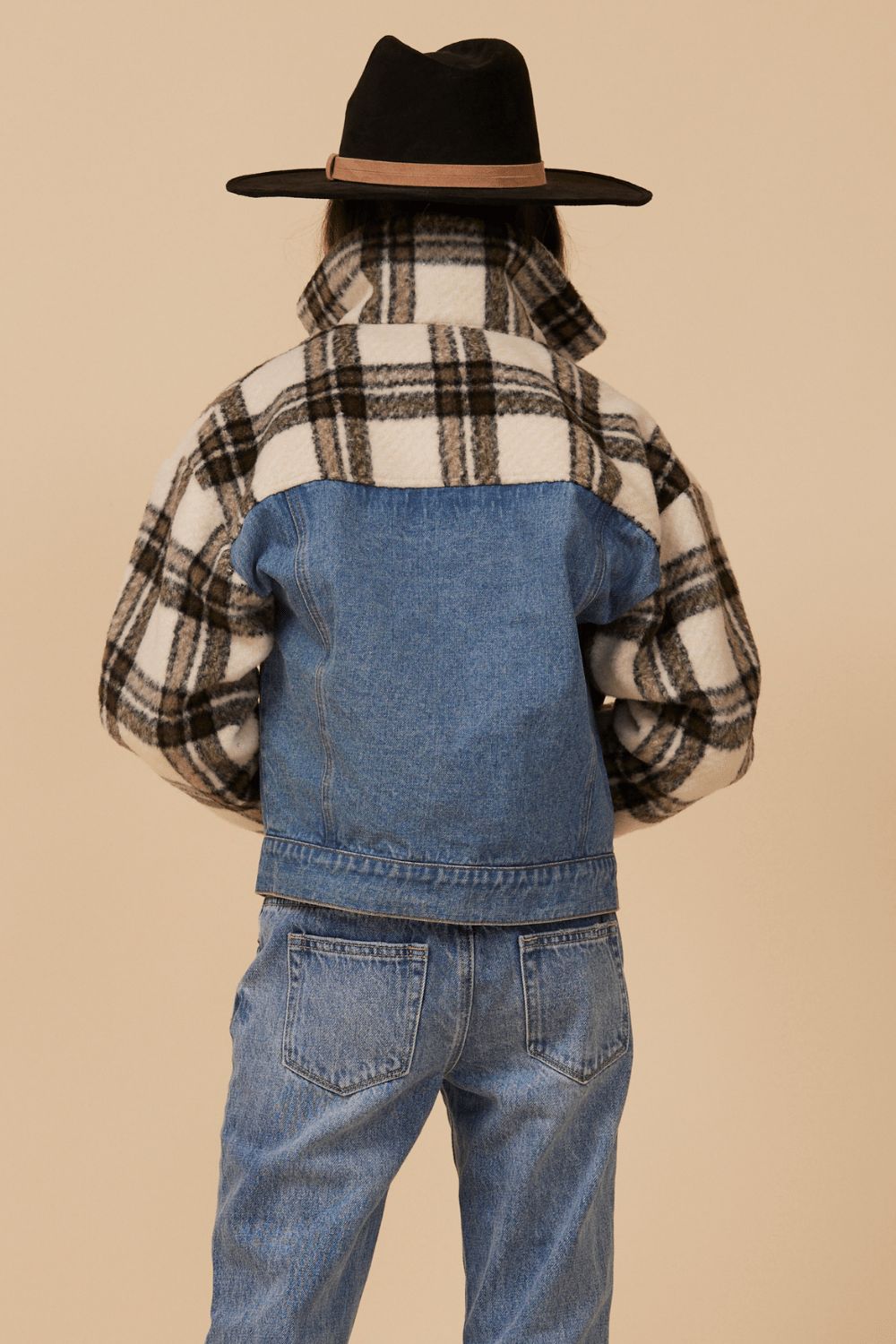 DENIM AND PLAID JACKET | Vintage Havana